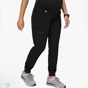 Figs Black Maternity Joggers